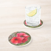 Dessous De Verre En Grès Chaenomeles speciosa (Côté)