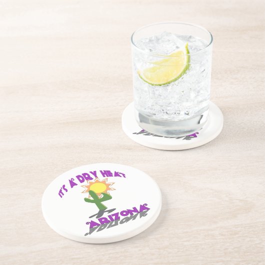 Dessous De Verre En Grès Chaleur sèche Arizona (Côté)