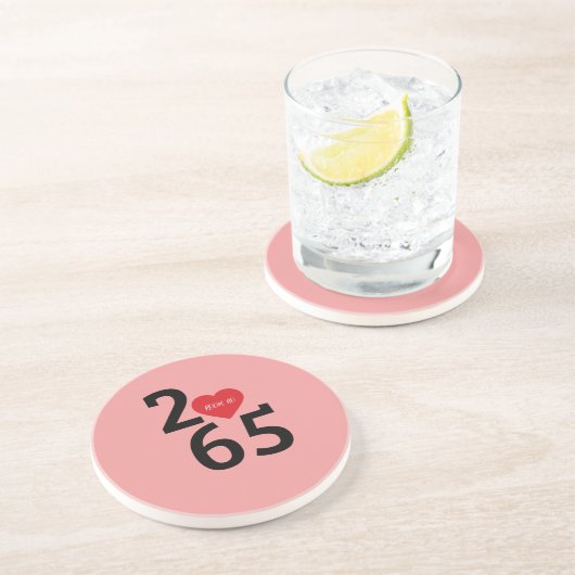 Dessous De Verre En Grès Chambre Numéro 256 dans   (Côté)