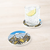 Dessous De Verre En Grès Chambres de cube de Rotterdam (Côté)