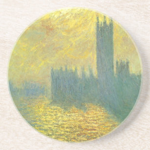 Dessous De Verre En Grès Chambres du Parlement, Stormy Sky par Claude Monet