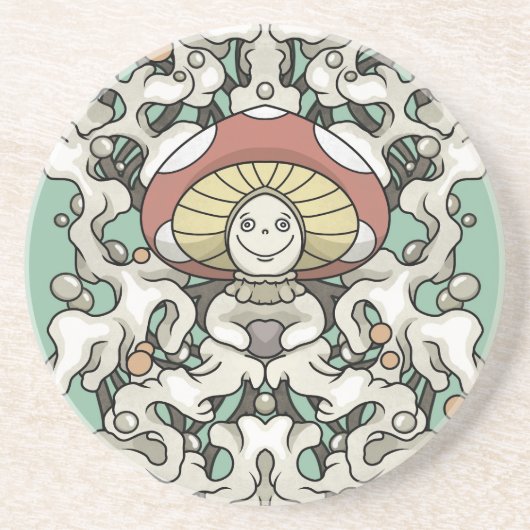 Dessous De Verre En Grès Champagne (Devant)