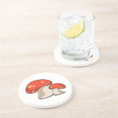 Dessous De Verre En Grès Champignon (Côté)