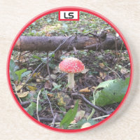 Champignon dans les bois LS Sous-verre en grès