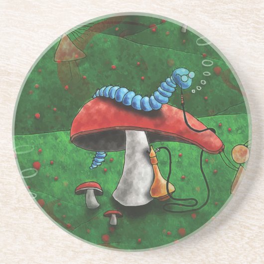Dessous De Verre En Grès Champignons magiques (Devant)