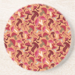 Dessous De Verre En Grès Champignons mignons