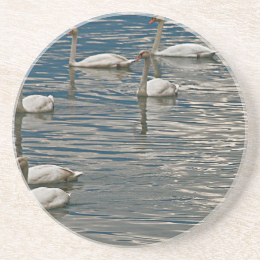 Dessous De Verre En Grès Chanson de cygne (Devant)