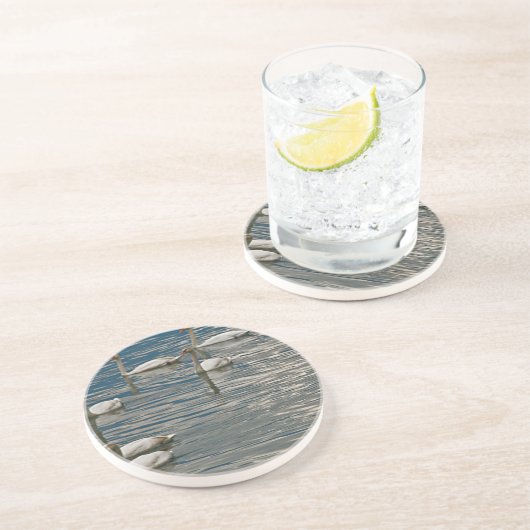 Dessous De Verre En Grès Chanson de cygne (Côté)