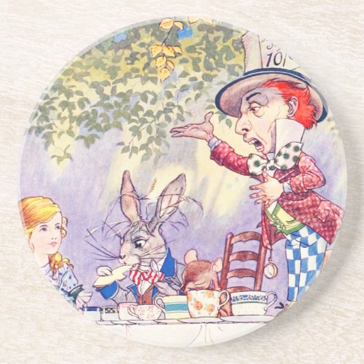 Dessous De Verre En Grès Chansons d'Alice : Un thé fou (Devant)