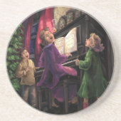 Dessous De Verre En Grès Chanter Noël ensemble (Devant)