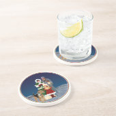 Dessous De Verre En Grès Chants de Noël (Côté)