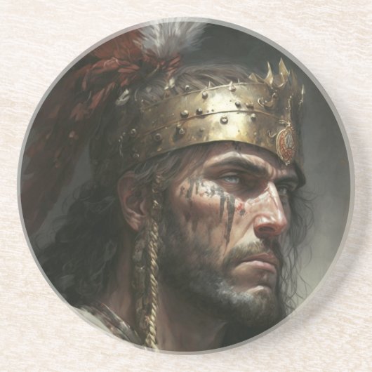 Dessous De Verre En Grès Charant War (Devant)