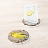 Dessous De Verre En Grès Chardonneret (Côté)