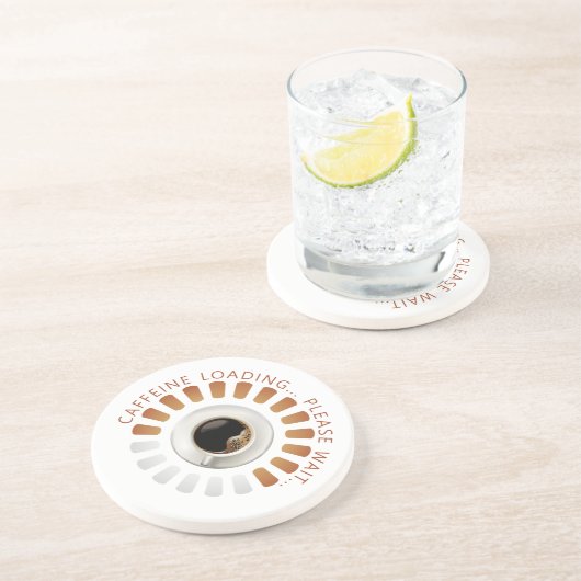 Dessous De Verre En Grès Chargement de caféine (Côté)