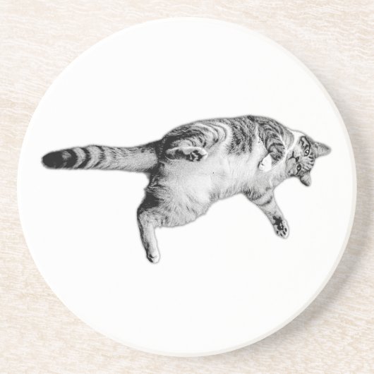 Dessous De Verre En Grès Charme à rayures pour la table (Devant)