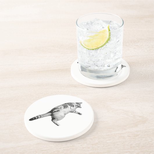 Dessous De Verre En Grès Charme à rayures pour la table (Côté)