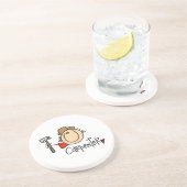 Dessous De Verre En Grès Charpentier homme (Côté)