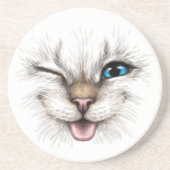 Dessous De Verre En Grès Chat (Devant)