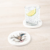 Dessous De Verre En Grès Chat (Côté)