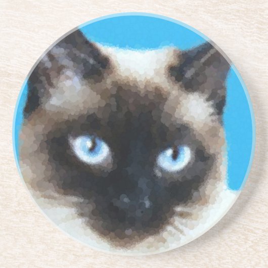 Dessous De Verre En Grès Chat 1 (Devant)
