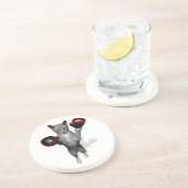 Dessous De Verre En Grès Chat de boîte (Côté)