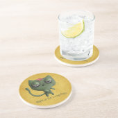 Dessous De Verre En Grès Chat de zombi (Côté)