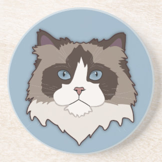 Dessous De Verre En Grès Chat Ragdoll