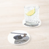 Dessous De Verre En Grès chat, sachant (Côté)