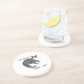 Dessous De Verre En Grès Chat têtu (Côté)