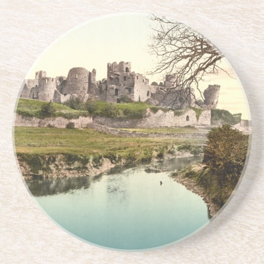 Dessous De Verre En Grès Château de Caerphilly, Pays de Galles (Devant)