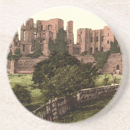 Dessous De Verre En Grès Château de Kenilworth, le Warwickshire, Angleterre (Devant)