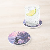 Dessous De Verre En Grès Château Licorne (Côté)