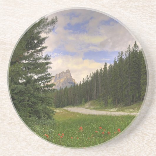 Dessous De Verre En Grès Château Mountain Banff (Devant)
