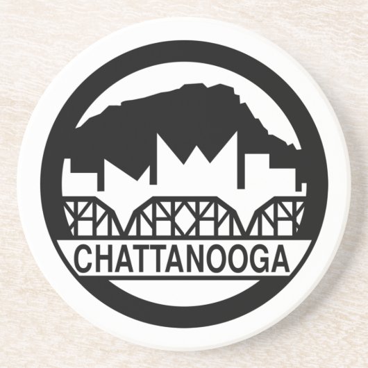 Dessous De Verre En Grès Chattanooga Tennessee (Devant)