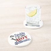 Dessous De Verre En Grès Chaud mécanicien papa (Côté)