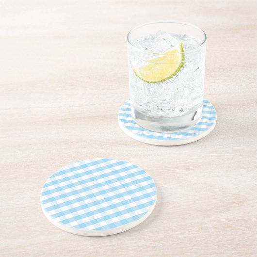 Dessous De Verre En Grès Checkered pattern (Côté)