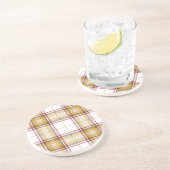 Dessous De Verre En Grès Checkered pattern (Côté)