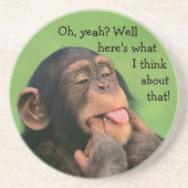 Dessous De Verre En Grès Cheeky Chimp (Devant)