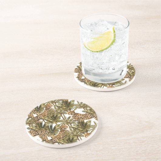 Dessous de verre en grès Cheetah (Côté)