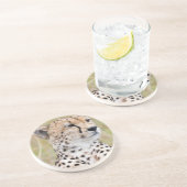 Dessous De Verre En Grès Cheetah (Côté)