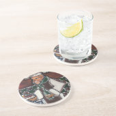 Dessous De Verre En Grès Chef Airedale (Côté)