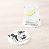 Dessous De Verre En Grès Chef au restaurant Not Bein on Television Cartoon (Côté)