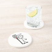 Dessous De Verre En Grès Chef avec spatule (Côté)