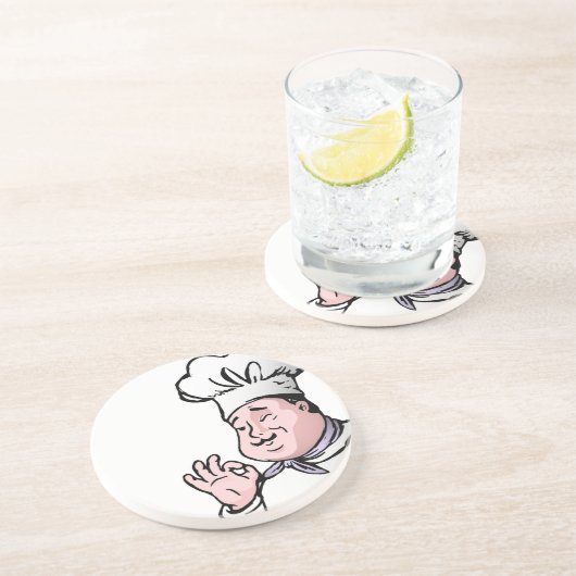 DESSOUS DE VERRE EN GRÈS CHEF GOURMET (Côté)