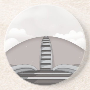 Dessous De Verre En Grès Chemin de fer