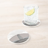 Dessous De Verre En Grès Chemin de fer (Côté)