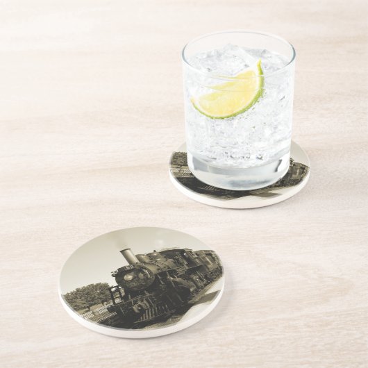 Dessous De Verre En Grès Chemin de fer historique (Côté)