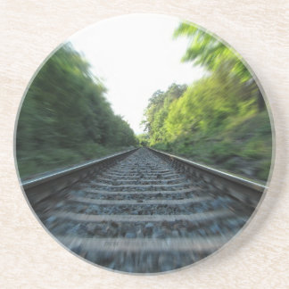 Dessous De Verre En Grès Chemins de fer