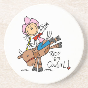 Dessous De Verre En Grès Chemise Ride Em Cowgirl et Cadeaux