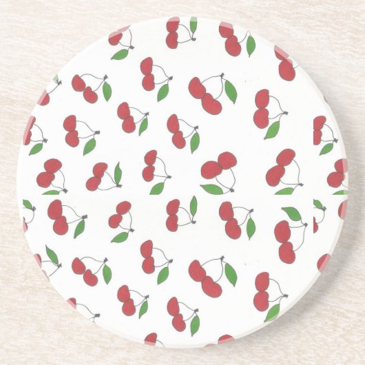 Dessous De Verre En Grès Cherry sauvage (Devant)